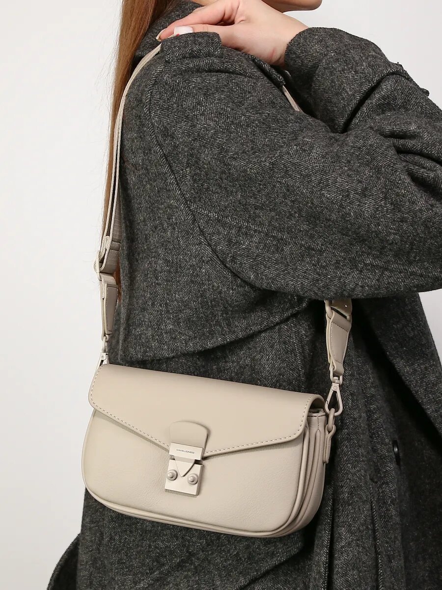 Сумка кросс-боди DAVID JONES, серый — фото 1