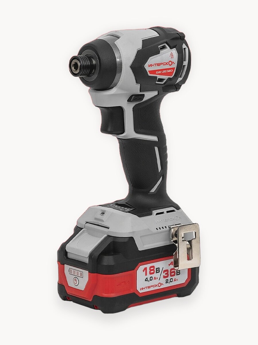 Бесщеточный ударный аккумуляторный винтоверт АПИ 36В, 250 Нм, 2 АКБ 2,0 Ач, ЗУ, кейс 862.2.2.70