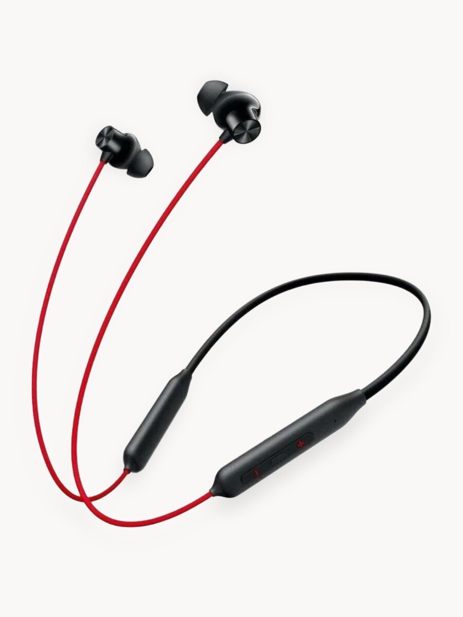 Беспроводные Bluetooth наушники на шею OnePlus Bullets Wireless Z2, (Acoustic Red) красные
