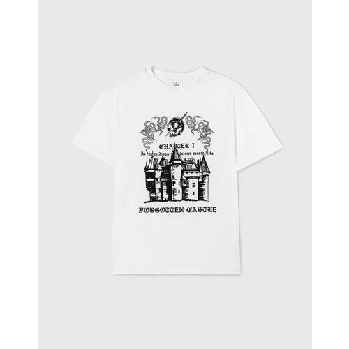 фото Футболка gloria jeans, размер 10-12л/146-152, белый