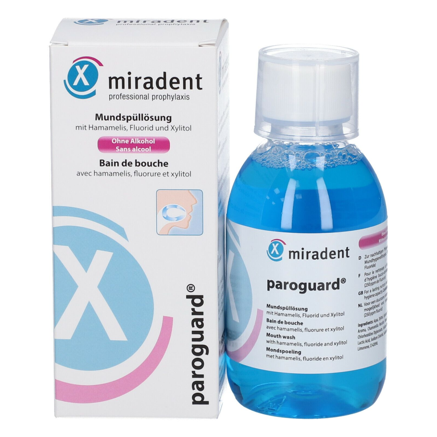 Ополаскиватель Miradent Paroguard CHX 0,2%, 200 мл