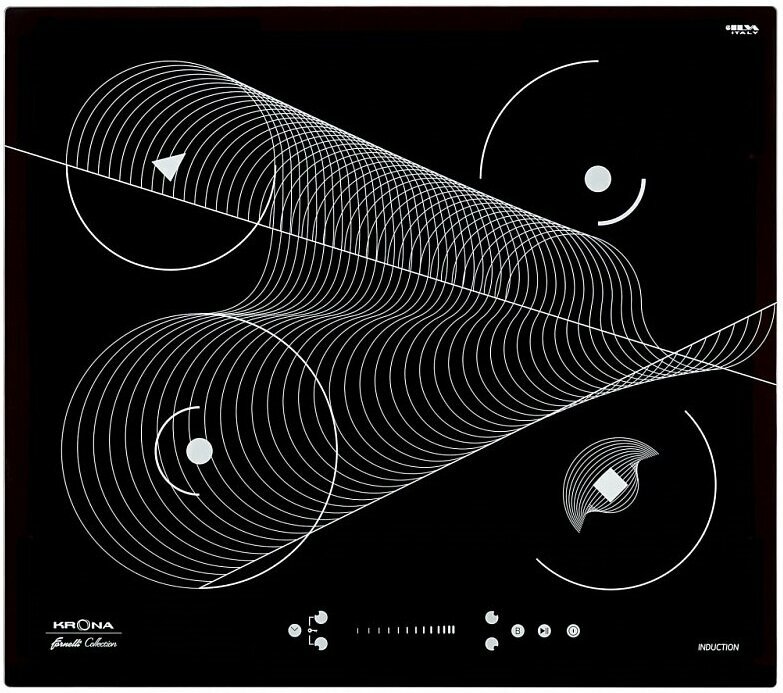 Встраиваемая индукционная варочная панель Krona MERIDIANA 60 BL - фотография № 2
