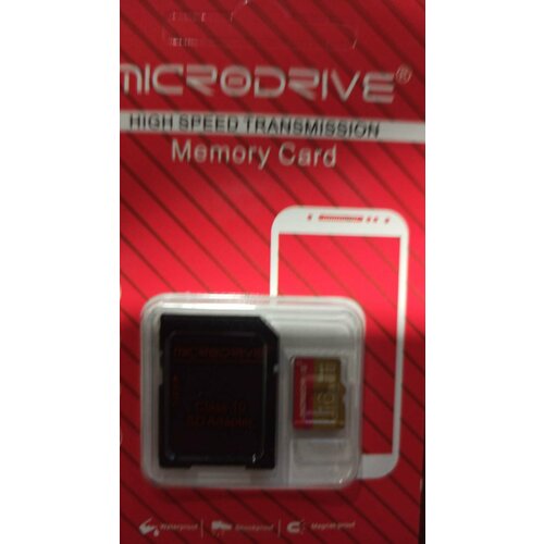 Карта памяти MicroDrive SDXC 16 Гб, класс 10 для фотоаппарата, видеокамеры карта памяти 16гб