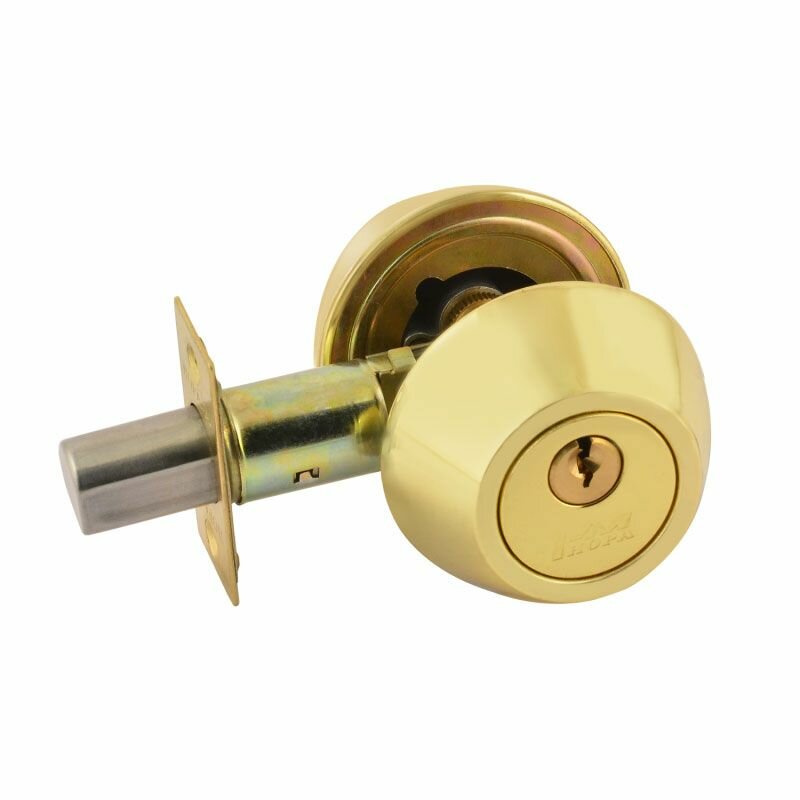 Замок врезной ключ/ключ матовое золото Нора-М 12650