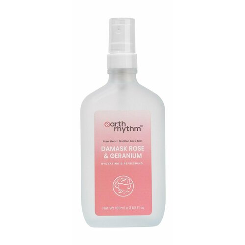 Спрей для лица Earth Rhythm с дамасской розой и герани
