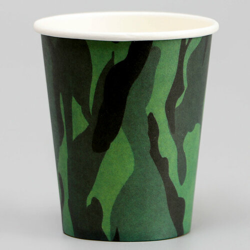 Стаканы бумажные Камуфляж 6 шт 413₽