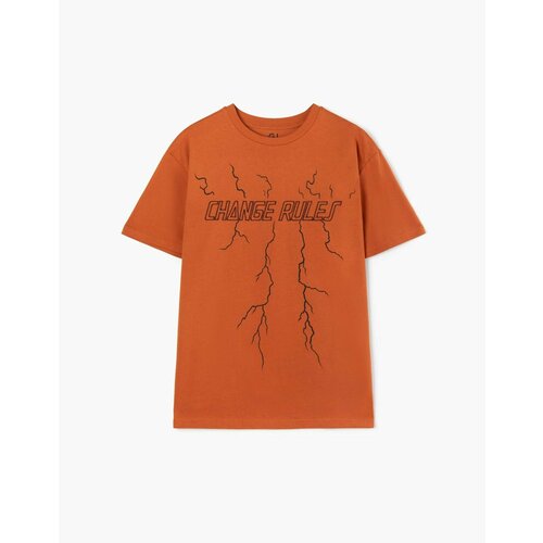 фото Футболка gloria jeans, размер 12-14л/158-164, оранжевый