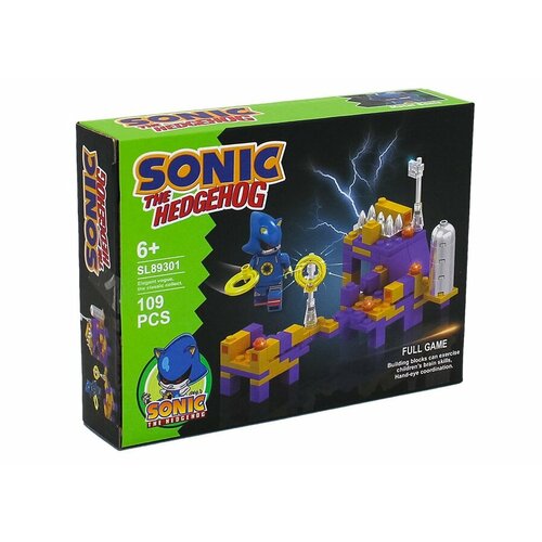 Конструктор детский Соник, Металл Соник Sonic the hedgehog 1шт Собери коллекцию из 4 блоков