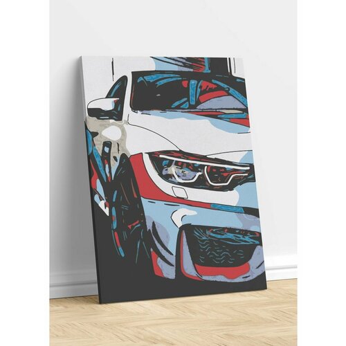 Автомобиль Машина BMW M4 картина по номерам на холсте с подрамником машина bmw 40х50 см