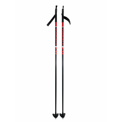 Палки лыжные VUOKATTI Black/Red 100% стекловолокно 115 см