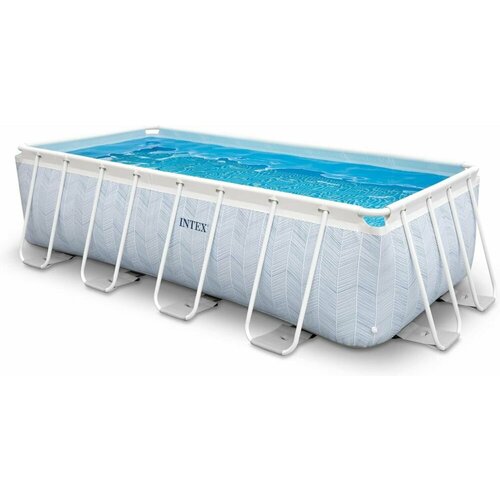 Каркасный бассейн INTEX 26780 Chevron Prism Frame Rectangular Premium Pool 4.00 х 2.00 х 1.00 м