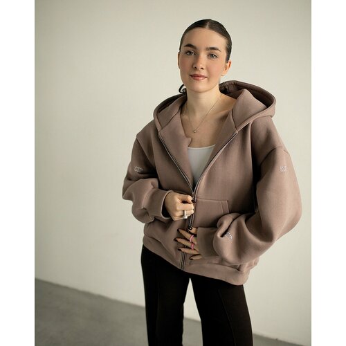 фото Худи, размер oversize, коричневый culttex