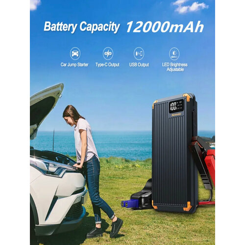Пусковое устройство NEWSMY Q15 12000 mAh 1200 A Пускач 495100₽
