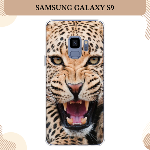 Силиконовый чехол Леопард 3d на Samsung Galaxy S9 / Самсунг Галакси S9 дизайнерский силиконовый чехол для самсунг s9 samsung galaxy s9 темный леопард