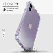 Противоударный чехол на Айфон 11/ iPhone 11 бампер с усиленными углами, прозрачный