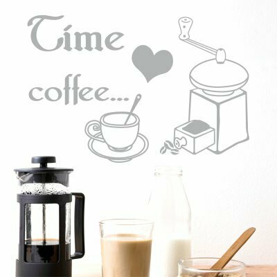 Наклейки на стену «Coffee time»