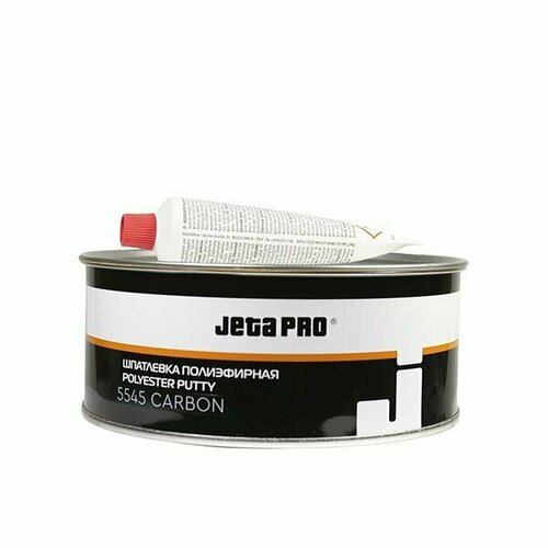 JETAPRO Шпатлевка Carbon с углеволокном + отвердитель 1,8+0,045 кг черная