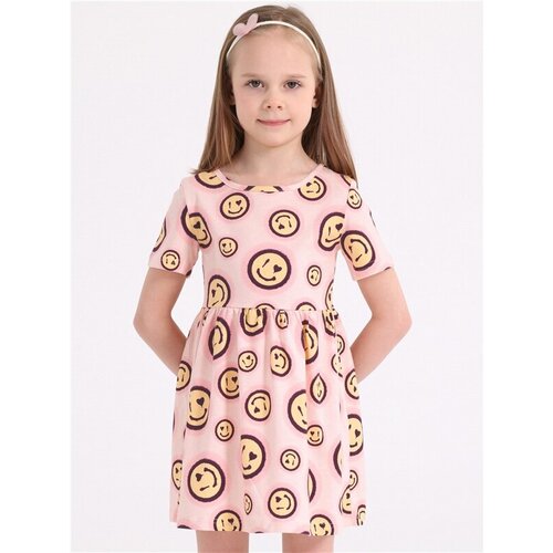 Платье Апрель, размер 60-116, розовый, коричневый платье апрель размер 60 116 розовый желтый