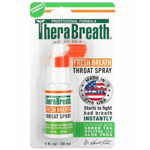 TheraBreath, Свежее дыхание, спрей для горла, 30 мл