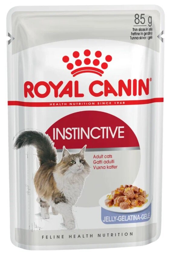 Влажный корм Royal Canin Instinctive желе, 12*85 г (12 шт.)