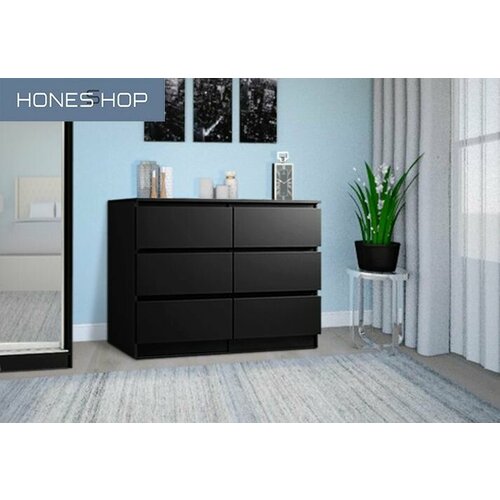 Комод Гратин ЛДСП черный 120х30х67 13179₽