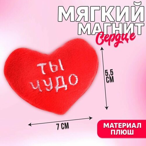 Мягкий магнит Ты чудо , сердце . мягкий магнит самой милой сердце