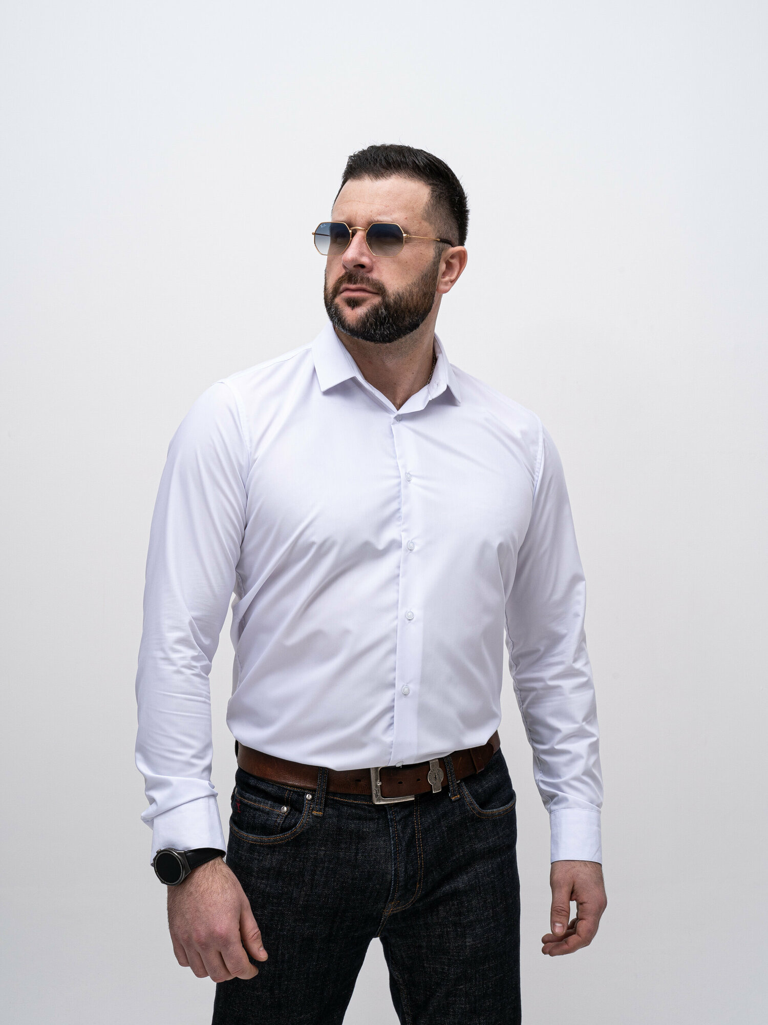 Солнцезащитные очки Ray-Ban, золотистый — фото 1
