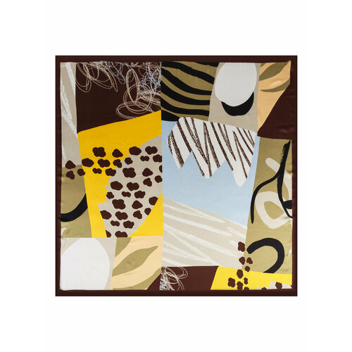 фото Платок labbra,105х105 см, коричневый