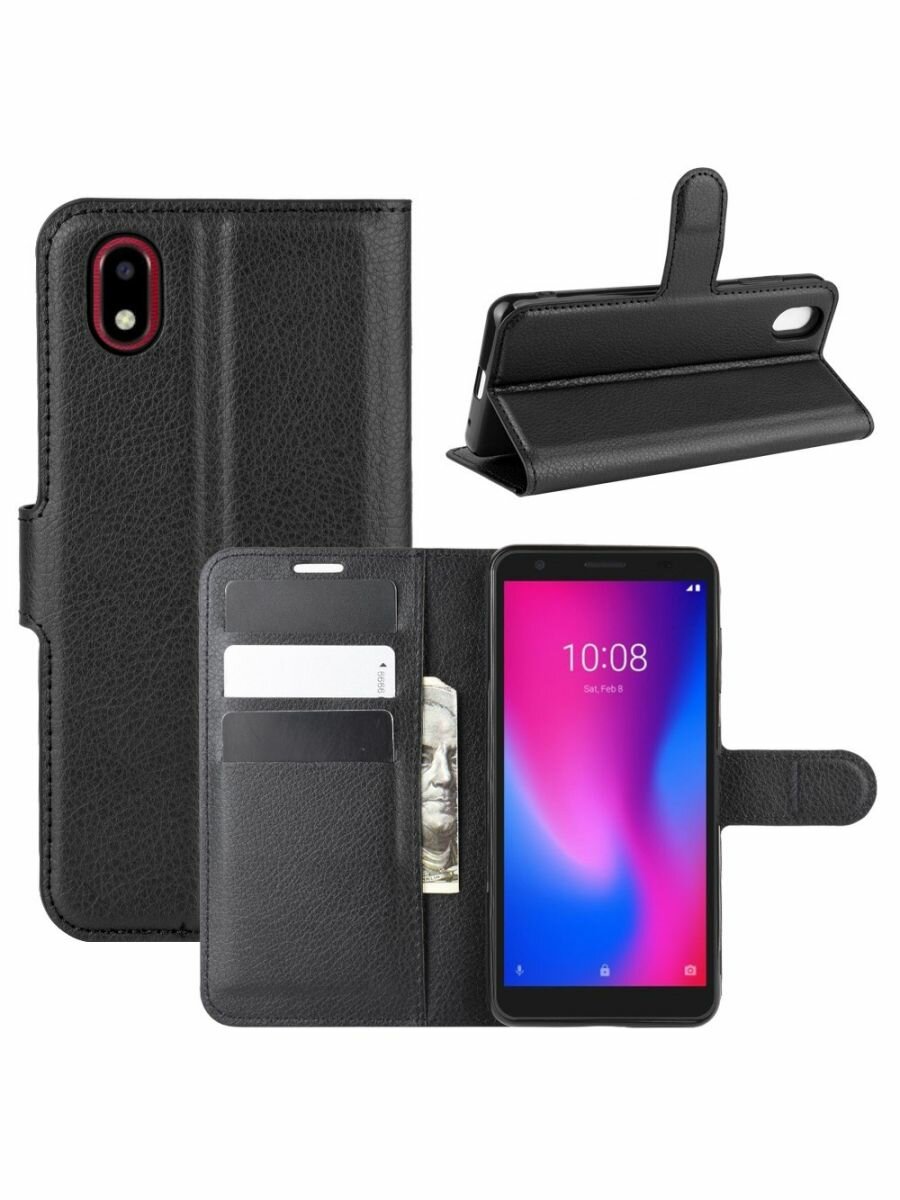 Brodef Wallet чехол книжка для ZTE Blade A3 (2020) черный