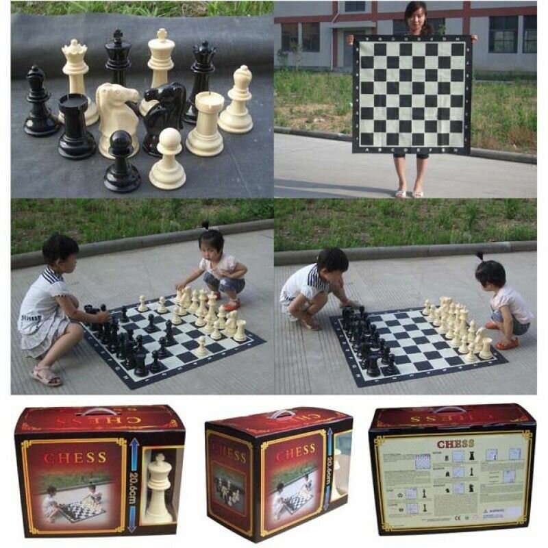 Напольные шахматы с синтетической доской