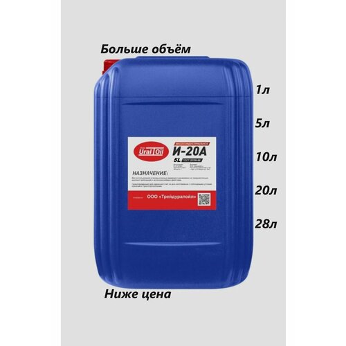 Индустриальное масло И-20А 5 л 987₽