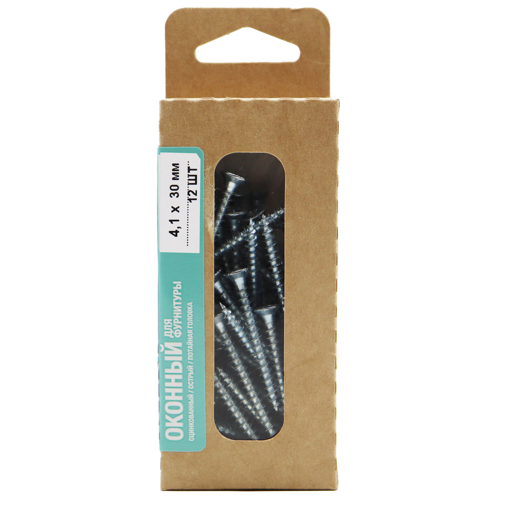 фото Саморезы оконные оцинкованные 4.1x30 мм 12 шт.