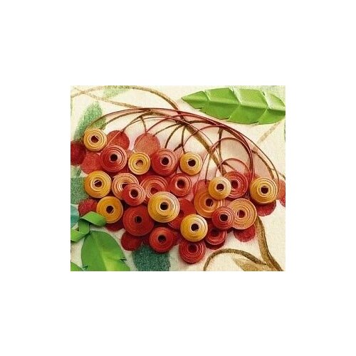Картина из серпантина Квиллинг Осенняя рябина 600₽