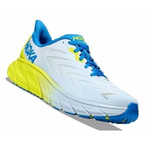 Кроссовки HOKA Arahi 6, полнота 2E, размер US12EE/UK11.5/EU46 2/3/JPN30, зеленый, голубой