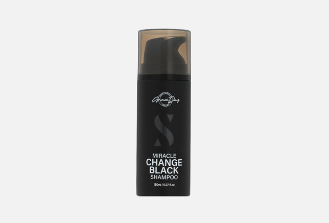 Черный тонирующий шампунь для волос MIRACLE CHANGE BLACK SHAMPOO