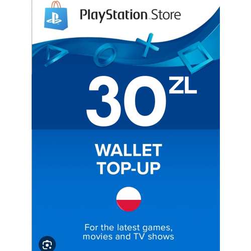 Пополнение счета PlayStation Store на 30 PLN zl Gift Card Польша 120000₽