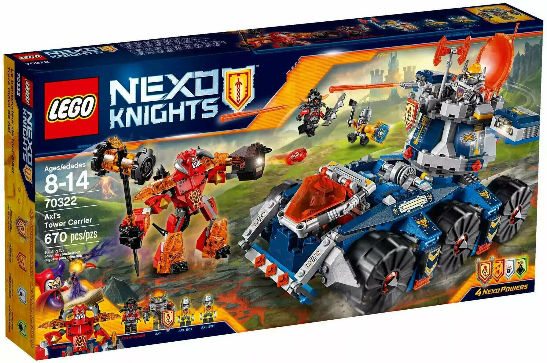 LEGO Nexo Knights 70322 Подвижная башня Акселя