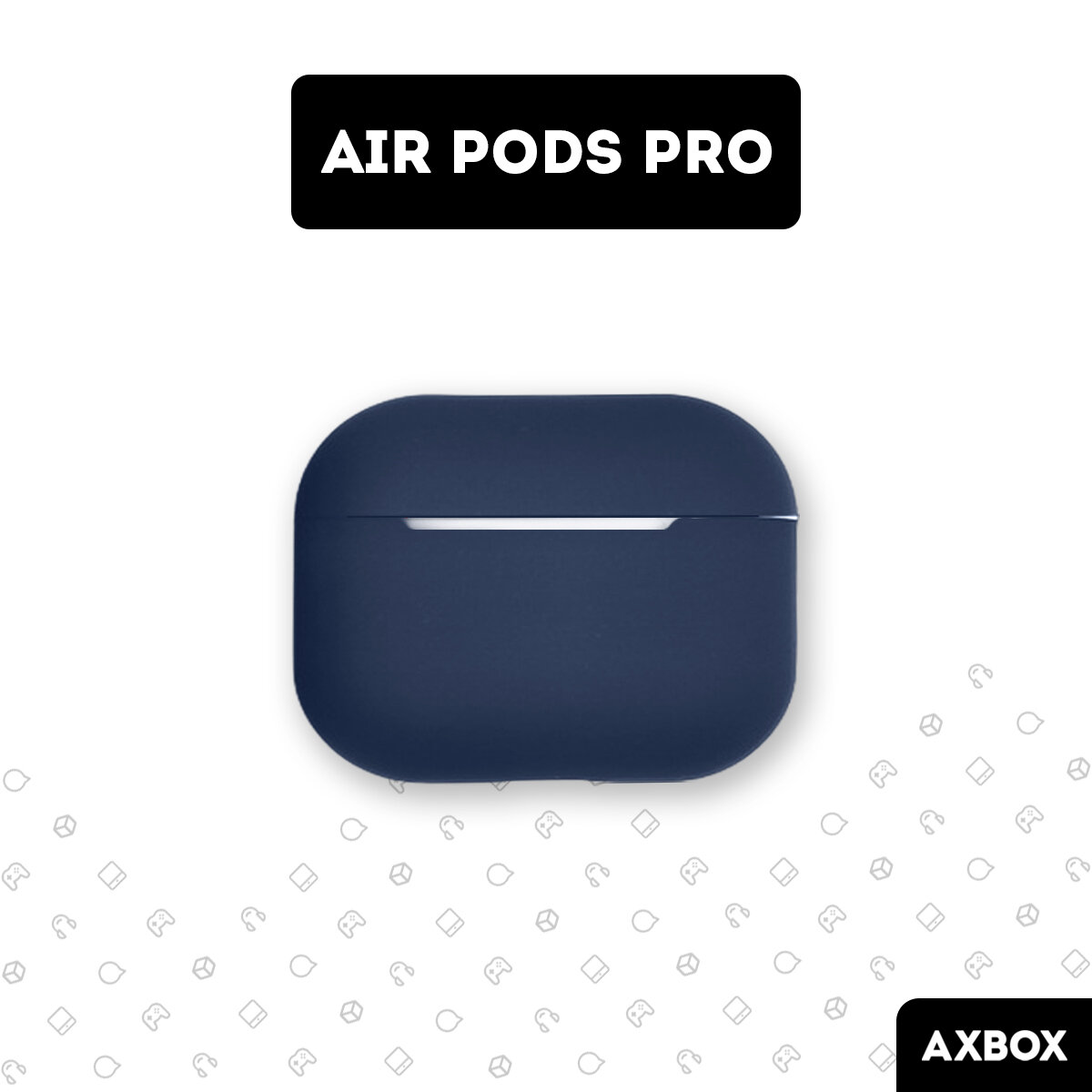 Чехол AXBOX АirPods Pro синий, силиконовый