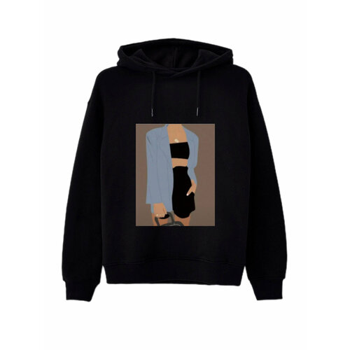 фото Толстовка, размер 54, черный, мультиколор ип хаерзаманова т.ю.