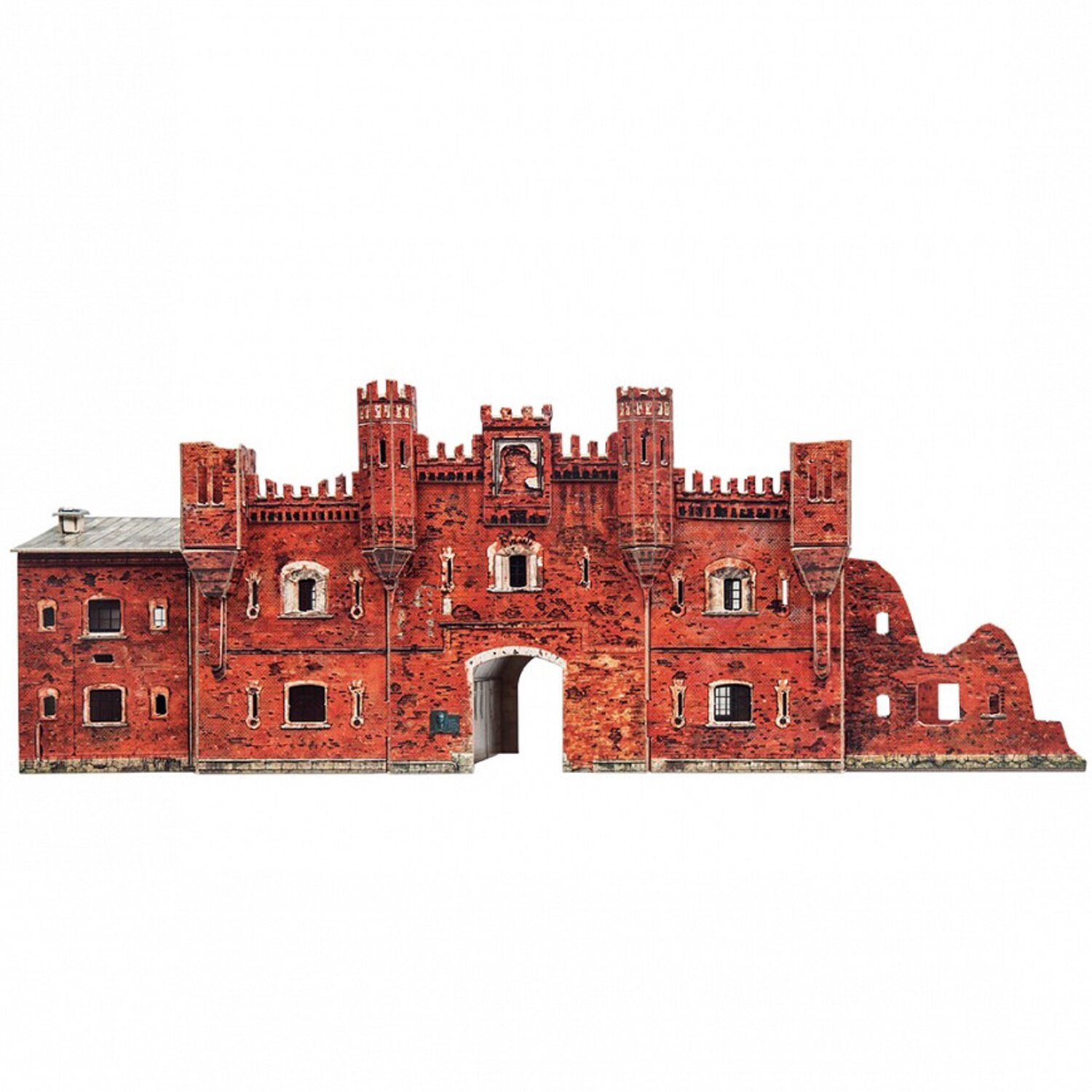 Сборная модель Умная Бумага "Холмские ворота, Брестская крепость", картон, масштаб 1:120