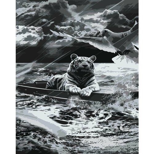 Картина по номерам Тигр картина по номерам две картинки colibri тигр плывет в реке
