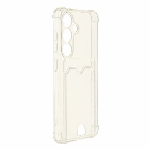 Чехол Zibelino для Samsung Galaxy S24 5G Silicone Card Holder защита камеры Transparent ZSCH-SAM-S24-CAM-TRN чехол zibelino для samsung galaxy a25 5g silicone card holder защита камеры transparent zsch sam a256 cam trn