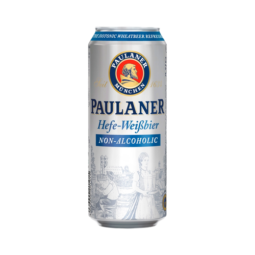 "Paulaner" Безалкогольное Пиво в Жестяных Банках 0,5л 4шт