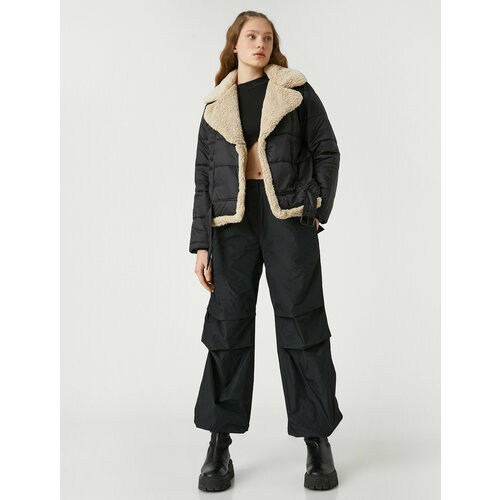 фото Куртка koton, размер 36, черный