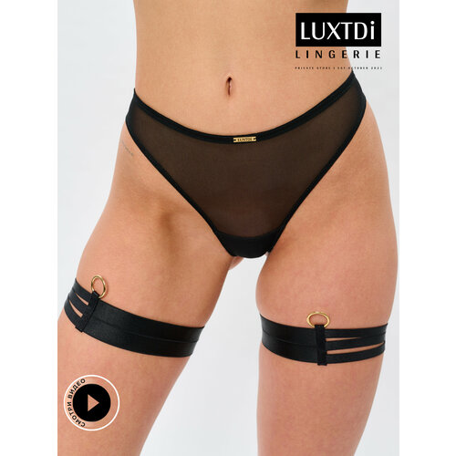 Трусы Luxtdilingerie, размер XL, черный трусы luxtdilingerie размер xl черный