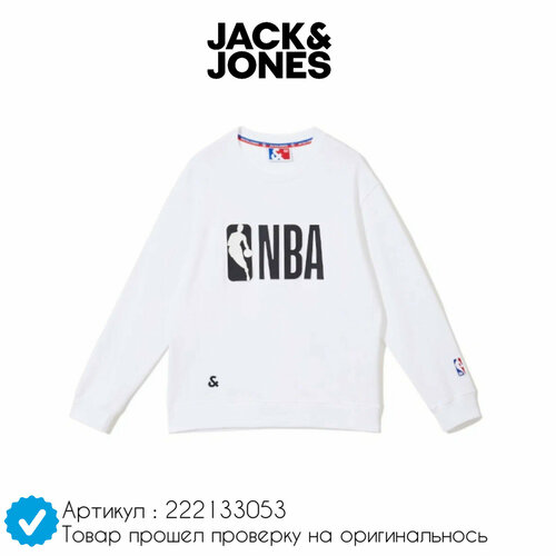 Свитшот Jack & Jones, размер L, белый, черный