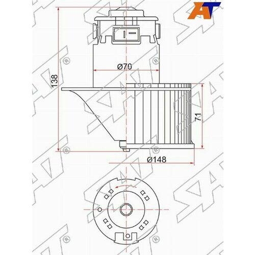 Мотор отопителя салона NISSAN X-TRAIL T30 00-07 (LHD)