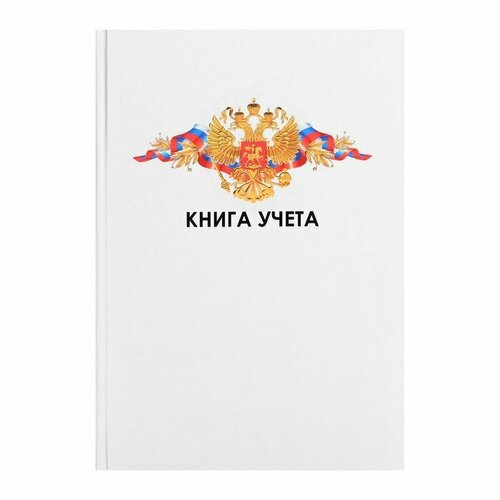 Книга учета, 96 листов, обложка картон 7БЦ, блок газетный, клетка, (комплект из 12 шт) белый