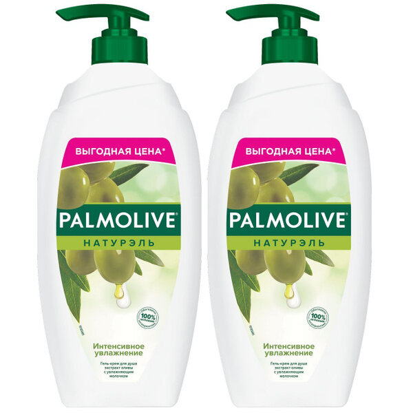 Palmolive Душ-гель, Naturals с оливковым молочком, 750м,2 уп