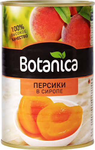 Персики BOTANICA половинки в сиропе, 425мл